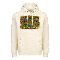 Tofu cinco de mayo sunflower and cactus background Premium Hoodie - Artiststas
