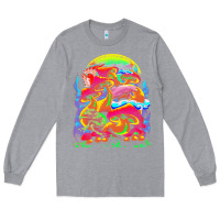 Heather Grey psychedelic t  shirt psychedelic dream t  shirt Long Sleeve Tee - linhVisuals