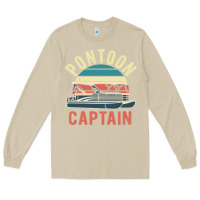 Mushroom pontoon captain vintage boating party funny gift for pontooning lover Long Sleeve Tee - linhVisuals