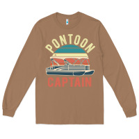 Toasted Coconut pontoon captain vintage boating party funny gift for pontooning lover Long Sleeve Tee - linhVisuals