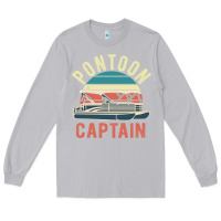 Moon Dust pontoon captain vintage boating party funny gift for pontooning lover Long Sleeve Tee - linhVisuals