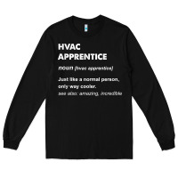 Black hvac apprentice t shirt Long Sleeve Tee - linhVisuals
