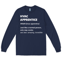 Navy hvac apprentice t shirt Long Sleeve Tee - linhVisuals