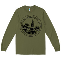 Army Green brooklyn college seal Long Sleeve Tee - linhVisuals