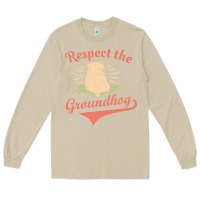 Mushroom respect the groundhog happy groundhog day vintage Long Sleeve Tee - linhVisuals