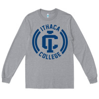 Heather Grey ithaca college bombers Long Sleeve Tee - linhVisuals