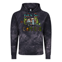 Cloud Black let's go camping Vintage Hoodie - CowhideDigitalArt