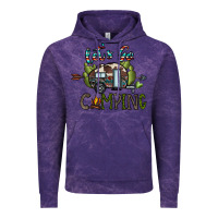 Cloud Purple let's go camping Vintage Hoodie - CowhideDigitalArt