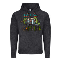 Vintage Black let's go camping Vintage Hoodie - CowhideDigitalArt