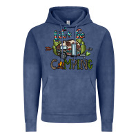 Vintage Denim let's go camping Vintage Hoodie - CowhideDigitalArt