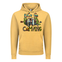 Vintage Mustard let's go camping Vintage Hoodie - CowhideDigitalArt