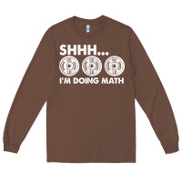Chestnut shhh i'm doing math gym funny bodybuilding weightlifting humor quote Long Sleeve Tee - linhVisuals