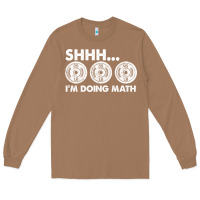 Toasted Coconut shhh i'm doing math gym funny bodybuilding weightlifting humor quote Long Sleeve Tee - linhVisuals