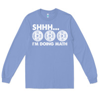Colony Blue shhh i'm doing math gym funny bodybuilding weightlifting humor quote Long Sleeve Tee - linhVisuals