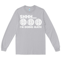 Moon Dust shhh i'm doing math gym funny bodybuilding weightlifting humor quote Long Sleeve Tee - linhVisuals