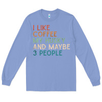 Colony Blue siberian husky dog i like coffee my husky and maybe 3 people vintage d Long Sleeve Tee - linhVisuals