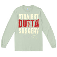 Matcha straight outta surgery funny get well soon gifts post surgery supporti Long Sleeve Tee - linhVisuals