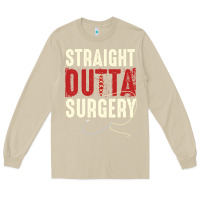 Mushroom straight outta surgery funny get well soon gifts post surgery supporti Long Sleeve Tee - linhVisuals