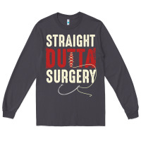 Smoke straight outta surgery funny get well soon gifts post surgery supporti Long Sleeve Tee - linhVisuals