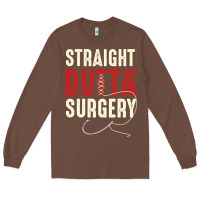 Chestnut straight outta surgery funny get well soon gifts post surgery supporti Long Sleeve Tee - linhVisuals