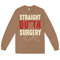 Toasted Coconut straight outta surgery funny get well soon gifts post surgery supporti Long Sleeve Tee - linhVisuals