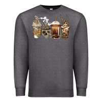 Charcoal Heather skeleton coffee Premium Sweatshirt - Jasminsmagicworld