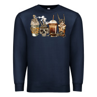 Navy skeleton coffee Premium Sweatshirt - Jasminsmagicworld