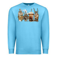Ocean Blue skeleton coffee Premium Sweatshirt - Jasminsmagicworld