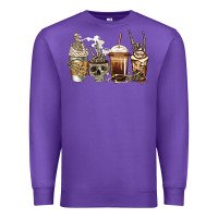 Purple skeleton coffee Premium Sweatshirt - Jasminsmagicworld