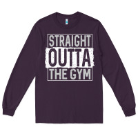 Plum straight outta the gym Long Sleeve Tee - linhVisuals