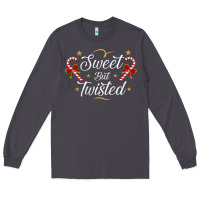 Smoke sweet but twisted candy cane christmas humor funny and cute gifts for Long Sleeve Tee - linhVisuals