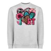 Heather Grey rt respiratory therapist hearts Heavyweight Sweatshirt - Jasminsmagicworld