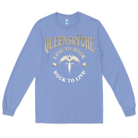 Colony Blue ‘Qüëënsrÿche Live To ock Long Sleeve Tee - linhVisuals