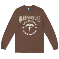 Chestnut ‘Qüëënsrÿche Live To ock Long Sleeve Tee - linhVisuals