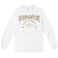 White ‘Qüëënsrÿche Live To ock Long Sleeve Tee - linhVisuals