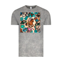 Cloud Rock western cowgirl seamless pattern Vintage Tee - BundleAndBundleShop