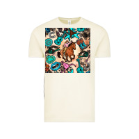 Vintage Arctic western cowgirl seamless pattern Vintage Tee - BundleAndBundleShop