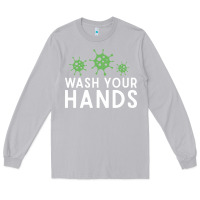 Moon Dust wash your hands green germs graphic Long Sleeve Tee - linhVisuals