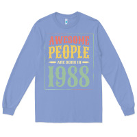 Colony Blue vintage 1988 awesome people are born in 1988 31st birthday gift for me Long Sleeve Tee - linhVisuals