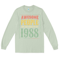 Matcha vintage 1988 awesome people are born in 1988 31st birthday gift for me Long Sleeve Tee - linhVisuals