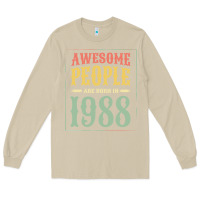 Mushroom vintage 1988 awesome people are born in 1988 31st birthday gift for me Long Sleeve Tee - linhVisuals