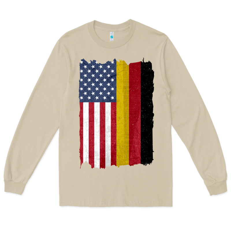 United States With Germany Flag Mix Us And German Country Flags Long Sleeve Tee by linhVisuals | Teevron