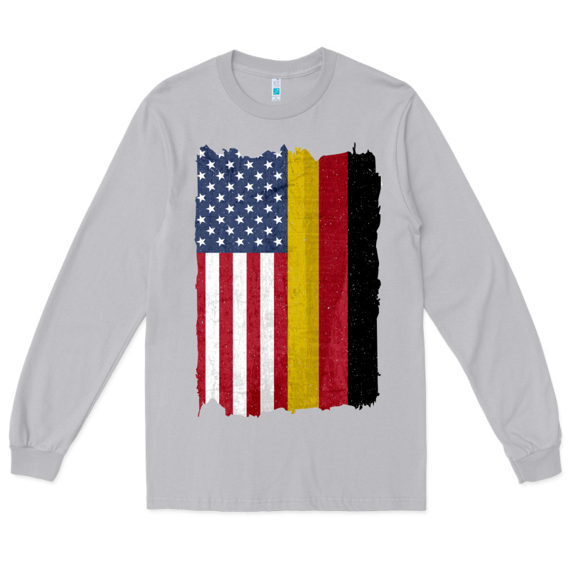 United States With Germany Flag Mix Us And German Country Flags Long Sleeve Tee by linhVisuals | Teevron