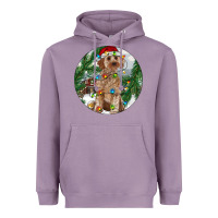 Lavender Cockapoo Christmas Heavyweight Hoodie - RanaPortraitStore
