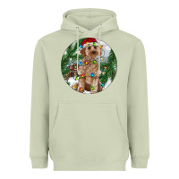 Matcha Cockapoo Christmas Heavyweight Hoodie - RanaPortraitStore