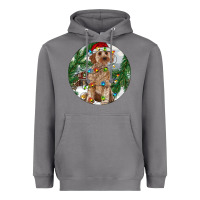 Storm Cockapoo Christmas Heavyweight Hoodie - RanaPortraitStore
