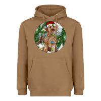 Toasted Coconut Cockapoo Christmas Heavyweight Hoodie - RanaPortraitStore