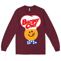 Burgundy burger chef Long Sleeve Tee - linhVisuals