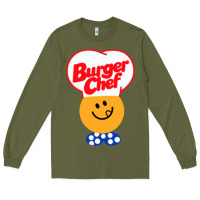 Army Green burger chef Long Sleeve Tee - linhVisuals