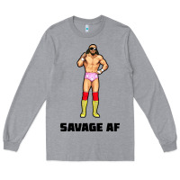 Heather Grey savage af Long Sleeve Tee - linhVisuals
